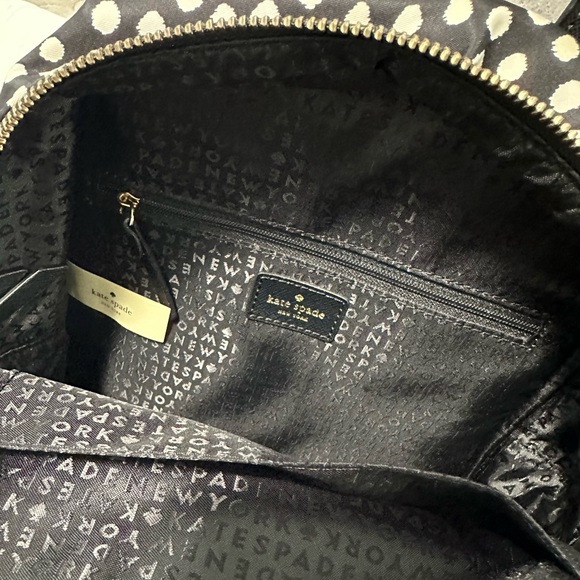 Kate spade polka dot backpack with matching wallet. - Picture 3 of 7